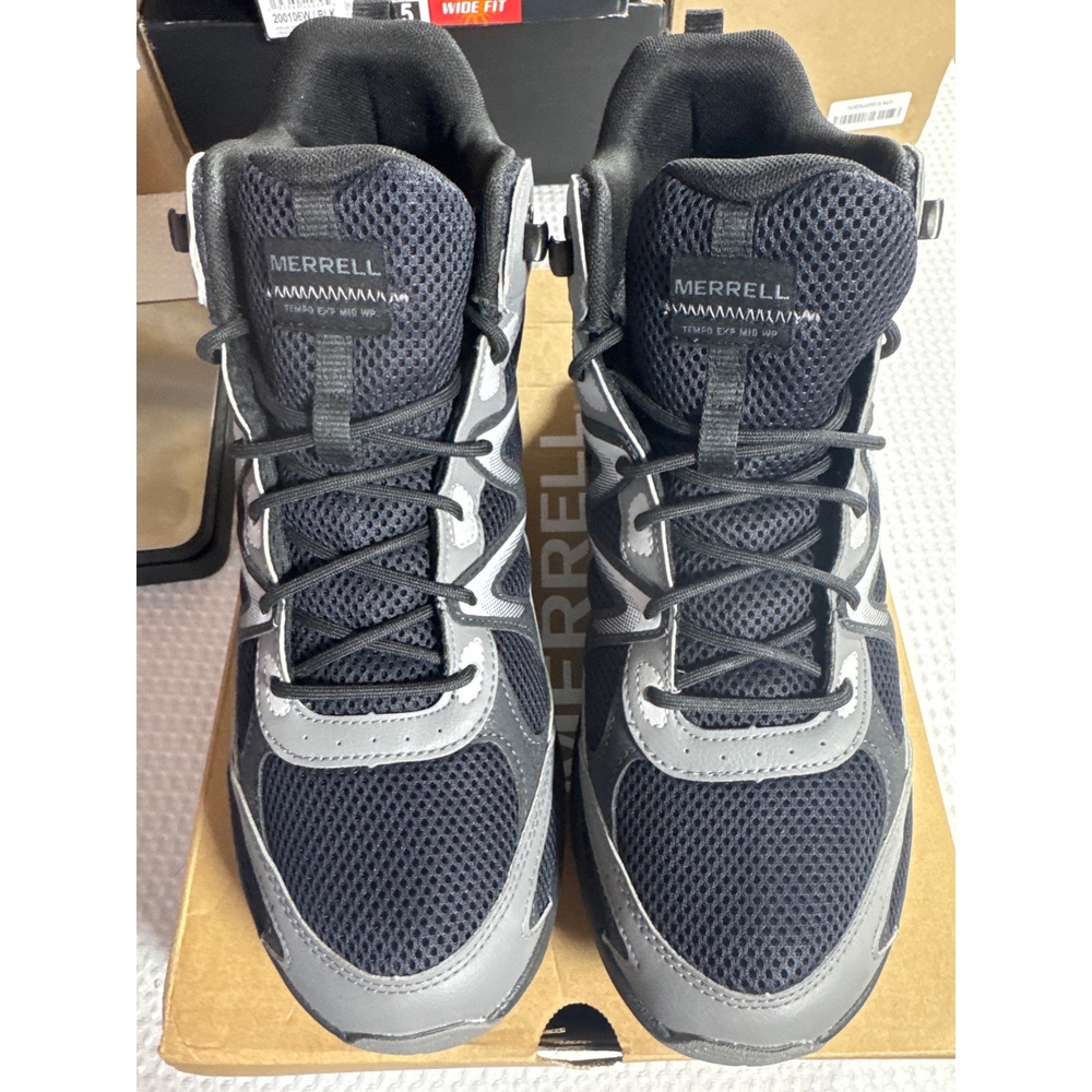 Merrell Hiking Boots Mens 11.5 Tempo Exp Mid WP Black Charcoal J038275 NIB